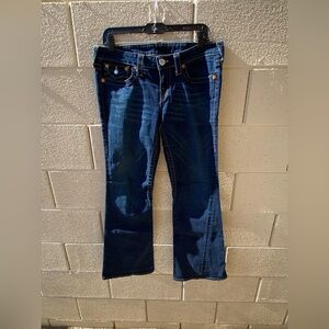 True Religion Dark Blue Flare Jeans size 32
